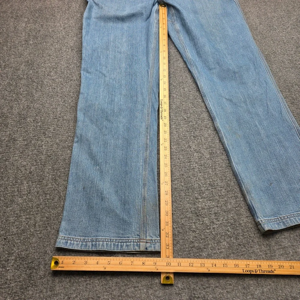 Duluth Trading Co Flex Ballroom Jeans Mens 40x34 Relaxed Fit Stretch Denim Blue